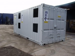 Bell Container conversions compressor unit exterior