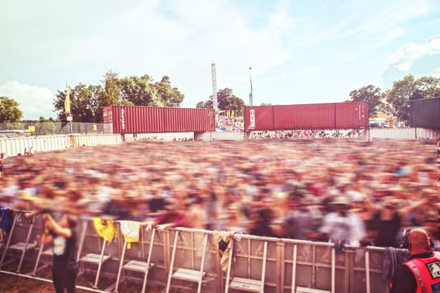shipping container hire events and concert