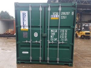 20ft tunnel container green