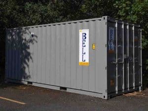 20ft x 8ft storage container grey unit sales container