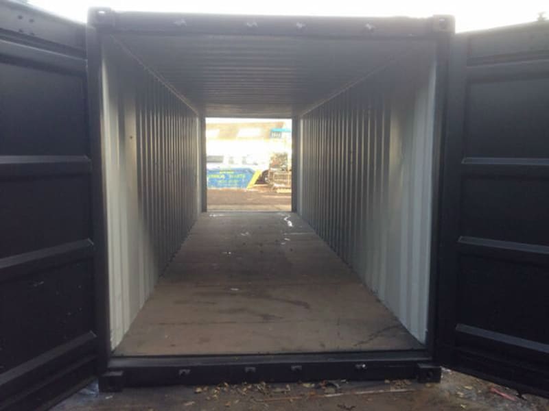 30ft tunnel storage container doors open 2