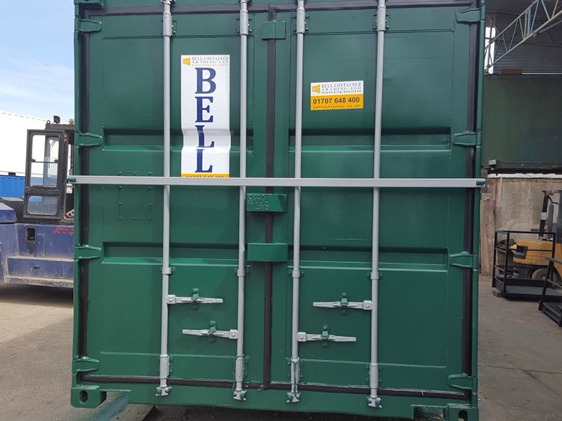 40ft container with additional locking bar