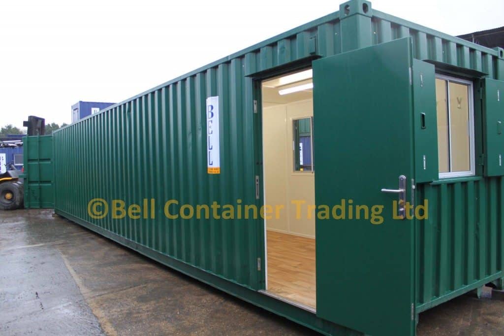 40ft office container and workshop conversion