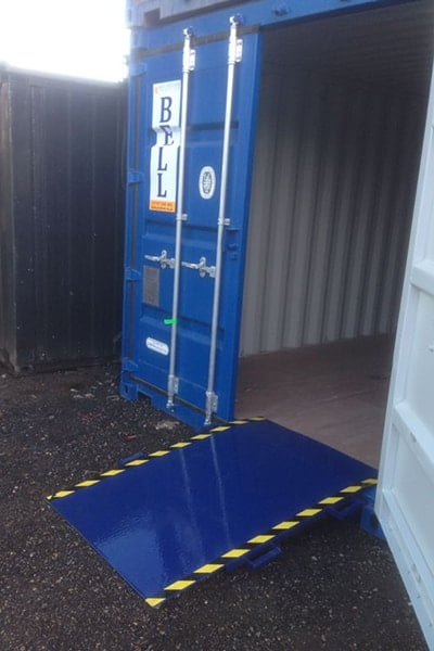 Bell Container access ramp