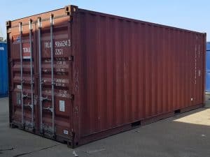 used 20ft shipping container double door end closed