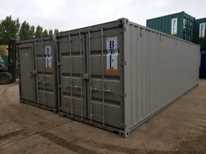 linked 30ft storage containers