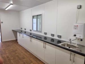 40 x 8 bespoke workshop kitchen office container conversion 3