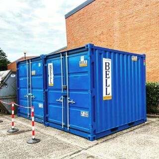 A pair of one trip (new) 10ft containers delivered to support the storage needs of a specialist training business. High spec, high-quality units available for hire and sale across London and the South East.  Visit our website or call 01707 648 400 for further information.