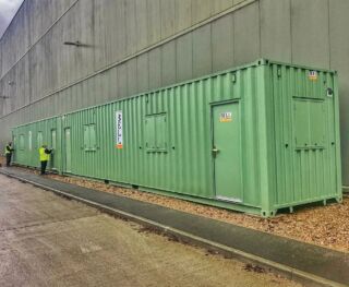 Finishing touches on a new #80ft office installation combining 2 x new 40FT #convertedcontainers designed as per client's bespoke requirements and delivered direct to the site #containerconversions #bespokeoffices #portableoffices #portableoffice #containergram #40ftcontainers #officecontainers #containersales - looking for something similar, drop us a DM or contact us through our website